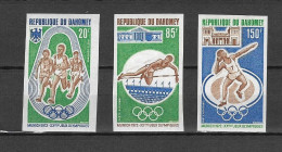 Olympische Spelen  1972 , Dahomey - Zegels Ongetand Postfris - Zomer 1972: München