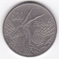 Banque Des Etats De L'Afrique Centrale. 500 Francs 1977 B Republique Centrafricaine, En Nickel , KM# 12 - República Centroafricana