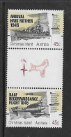 ILE CHRISTMAS 1995 FIN DE LA GUERRE-BATEAUX YVERT N°419/420 NEUF MNH** - Guerre Mondiale (Seconde)