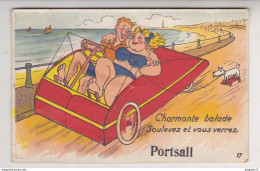 Fixe Carte Système Portsall Finistère Tampon Ecole Des Pupilles De La Marine - Cartoline Con Meccanismi