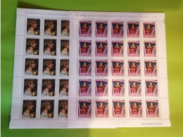 Italia **  Anno 1977 -  ARTE ITALIANA.  IN FOGLI DI 25.  Unif. 1380 à 1381.  MNH - Complete Vellen