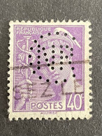 FRANCE C N° 413 Mercure CNR 320 Indice 3 Perforé Perforés Perfins Perfin !! - Andere & Zonder Classificatie