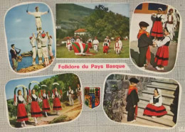 FOLKLORE DU PAYS BASQUE, MULTIVUE COULEUR  REF 16613 - Dances