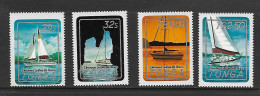 TONGA 1983 NOEL-TOURISME-BATEAUX YVERT N°551/554 NEUF MNH** - Bateaux