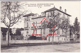 CANNES. Hôtel-Pension "MARIE MADELEINE". Boulevard Carnot. - Cannes