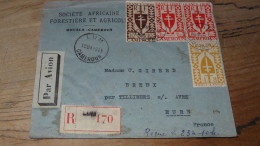 Enveloppe Sans Courrier Postée De LUM, CAMEROUN, Censure, Recommandée 1945 .............. Boite-2 ......... 272 - Briefe U. Dokumente
