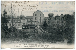 CPA CACHETS Hôpital Temporaire N° 37 Saint Joseph SAINTE RADEGONDE Rue De L'Ermitage Avec N° Tél Le Coteau Et L'Hôpital - Weltkrieg 1914-18