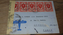 Enveloppe Avec Courrier Postée De LUM, CAMEROUN, Censure, Recommandée 1945 .............. Boite-2 ......... 273 - Covers & Documents