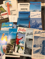 Lot De Prospectus Sports D’hiver Années 50 - Toeristische Brochures