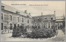 CPA CARTE POSTALE BELGIQUE MARCHIENNE-AU-PONT COUR D' HONNEUR DU CHÂTEAU 1912 - Otros & Sin Clasificación