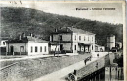 CARTOLINA FORMATO PICCOLO TOSCANA - MASSA PONTREMOLI STAZIONE FERROVIARIA N. 8061 - Massa