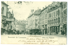 Souvenir De Lausanne, Place St. François, Switzerland - Lausanne