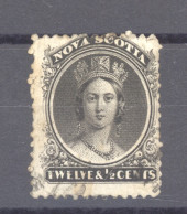 Canada  -  Nouvelle Ecosse  :  Yv  10B  (o)  Papier Blanc   ,      N2 - Used Stamps