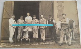 1915 Bernay Abattoir Régimentaire 17eme RIT Infanterie Territoriale Bouchers Boeufs Vaches  Poilu 14 18 Photo - Guerre, Militaire