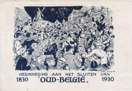 Herinnering Aan Het Sluiten Van Oud-België 1930 - Antwerpen