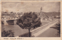 VERONA - CARTOLINA - PONTE RE UMBERTO I - VIAGGIATA PER MODOLO (BELLUNO - 1941 - Verona