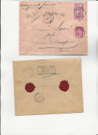 LETTRE CHARGEE AFFRANCHIE N° 119 + N° 129  OBLITEREE CAD CHANTONNAY  - VENDEE - ANNEE 1905 - Oblitérations Mécaniques (Autres)