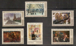 RUSSIA USSR 1975●Mi 4384-4389 Soviet Paintings MNH - Unused Stamps