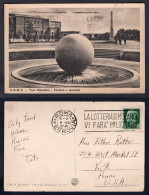 Italy ROMA 1937 Foro Mussolini. Fontana E Monolite. Sphere  (h3598) - Orte & Plätze