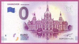 0-Euro XEPC 03 2019 HANNOVER - NEUES RATHAUS - Privatentwürfe