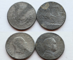 FALSI D'EPOCA !!! LOTTO DA 1 LIRA 1867 MILANO E 1 LIRA 1913 !!! - 1900-1946 : Víctor Emmanuel III & Umberto II