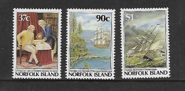 NORFOLK 1987 COLONISATION-BATEAUX YVERT N°421/423 NEUF MNH** - Barcos