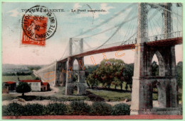 TONNAY-CHARENTE - LE PONT SUSPENDU (17) (COLORISÉE) - Autres & Non Classés