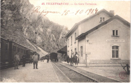 FR66 VILLEFRANCHE DE CONFLENT - DF 45 - La Gare Terminus - Train - Animée - Belle - Estaciones Con Trenes