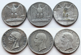 FALSI D'EPOCA !!! LOTTO DA 5 LIRE AQUILOTTO 1927 - 1929 E 1930 !!! - 1900-1946 : Víctor Emmanuel III & Umberto II