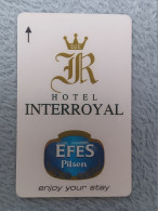 HOTEL KEYS - 2679 - TURKEY - HOTEL INTERROYAL - EFES PILSEN - Hotelsleutels (kaarten)