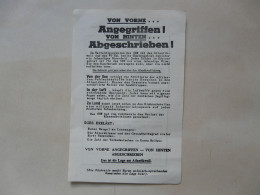 VIEUX PAPIERS - TRACT : ATTAQUÉ DE FACE, RADIÉ PAR DERRIÈRE - POLONAIS DE LA WEHRMACHT - Documents Historiques