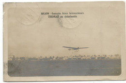 Precursori Posta Aerea Airmail Precursors Avion Forerunners 1910 Milano Concorso Aereo Int. Aviatore Thomas / Antoinette - ....-1914: Précurseurs