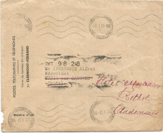 FRANCE ANNEE 1937 FRANCHISE POSTALE PTT SERVICE DU BUREAU DE CHEQUE 21 I 37 TB - Cartas Civiles En Franquicia