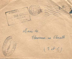 FRANCE ANNEE 1945 SUBDIVISION MILITAIRE DE TOUR Ive REGION MILITAIRE 6 1 45 TOURS TB  - 2. Weltkrieg 1939-1945