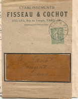 FRANCE ANNEE 1903 N°130 PERFORE VF VENOT FERES 1 Cie 9 4 22 + FACTURES TB  - Covers & Documents