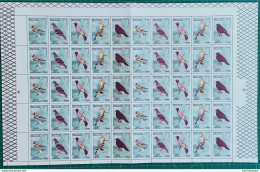 Syria 2024 NEW MNH Issue, Birds, Set 5 Stamps, FULL SHEET - Siria