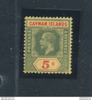 1912 CAYMAN ISLANDS, Stanley Gibbons N. 51 - 5 Scellini Green And Red Yellow - Giorgio V - MNH** - Andere & Zonder Classificatie