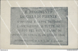 Bz565 Cartolina Militare Il Reggimento Lancieri Di Firenze  Www1 1 Guerra - Régiments