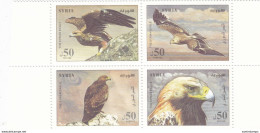Syria 2012, Eagles From Syria Complet Set Issued In Bloc's Of 4-MNH - Syria