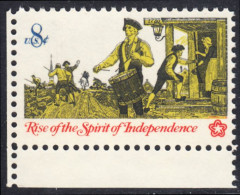 !a! USA Sc# 1479 MNH SINGLE From Lower Left Corner - American Bicentennial: Drummer - Nuovi