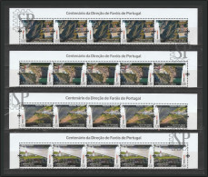 Portugal 2024 Centenário Da Direção De Faróis Lighthouse Phare Corner Sheet Bar Code Faro Sagres Algarve Madeira Açores - Full Sheets & Multiples