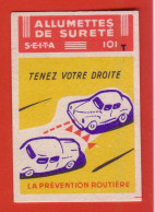 ÉTIQUETTE DE BOÎTE D'ALLUMETTES - TENEZ VOTRE DROITE - Matchbox Labels