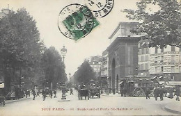 CPA Paris Boulevard Et Porte Saint-Martin - Arrondissement: 10