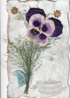 20759 Cpa Fantaisie - Fleurs - Ajoutis - Embroidered
