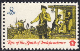 !a! USA Sc# 1479 MNH SINGLE W/ Left Margin - American Bicentennial: Drummer - Neufs