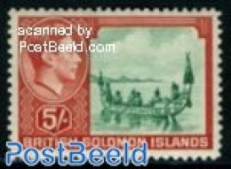 Solomon Islands 1939 Stamp Out Of Set, Unused (hinged), Transport - Ships And Boats - Barcos
