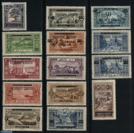 Lebanon 1927 Overprints 14v, Unused (hinged) - Libanon