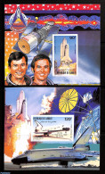 Djibouti 1981 Space Shuttle 2 S/s Imperforated, Mint NH, Transport - Space Exploration - Djibouti (1977-...)