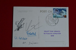 1979 French Collet Team Expedition Tukuche Signed 6 Climbers Himalaya Mountaineering Alpinisme Escalade Montagne - Sportivo