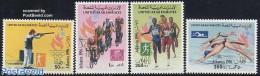 United Arab Emirates 1996 Modern Olympics 4v, Mint NH, Sport - Cycling - Olympic Games - Shooting Sports - Swimming - Cycling